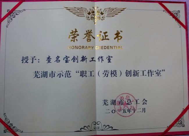 芜湖市总工会为我院示范职工（劳模）创新工作室授牌(图3)