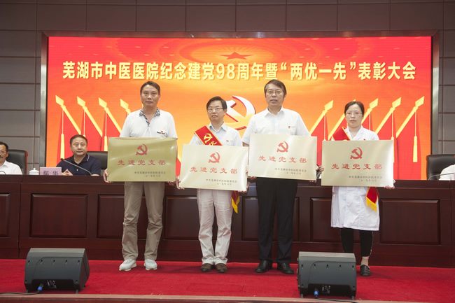 芜湖市中医医院召开纪念建党98周年暨“两优一先”表彰大会(图10)