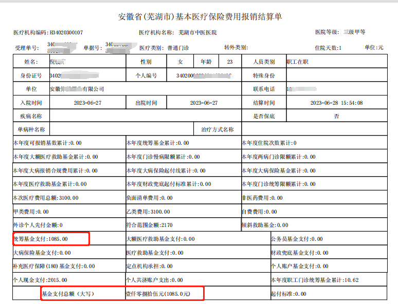 全省首张医疗收费电子结算凭证在芜湖市结算成功(图2)